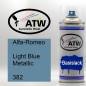 Preview: Alfa-Romeo, Light Blue Metallic, 382: 400ml Sprühdose, von ATW Autoteile West.
